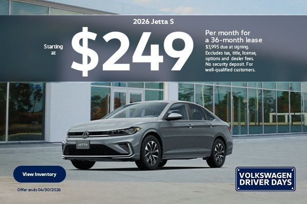 2026 Jetta S Lease