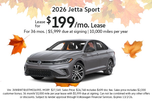 2026 Jetta Lease