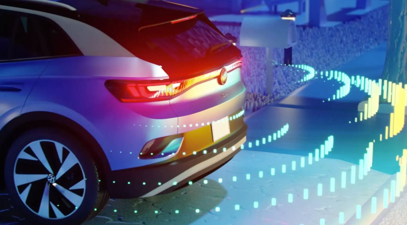 2026 Atlas Cross Sport rear-end parking distance control visualization