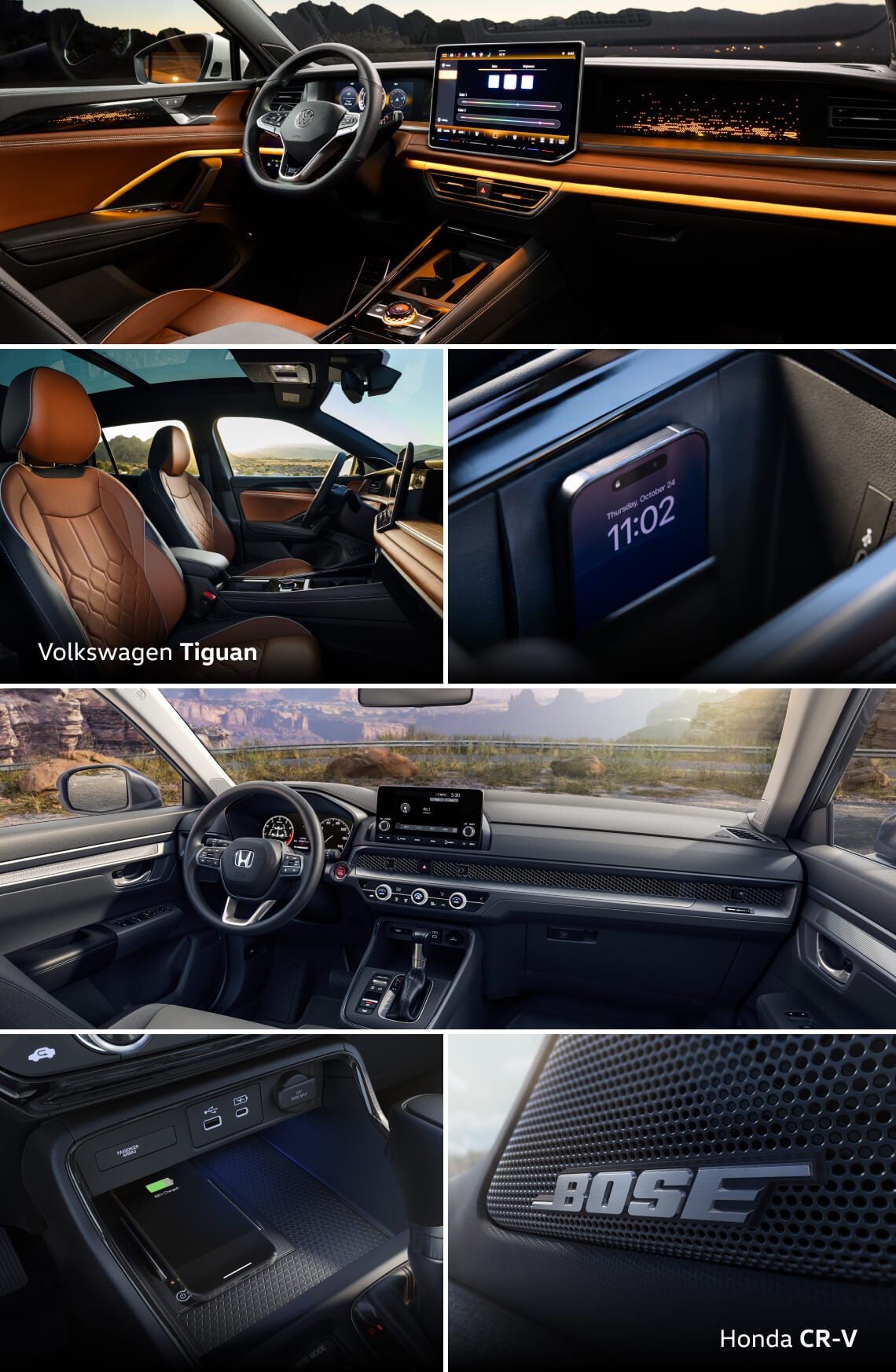 Interior Features: Tiguan vs. CR-V