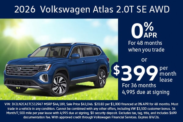 0% APR for 48 Months or $399/Monthly Lease