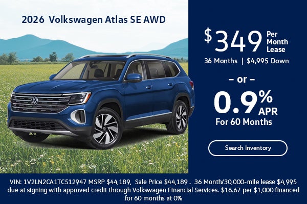 $349/Monthly Lease or 0.9% APR for 60 Months